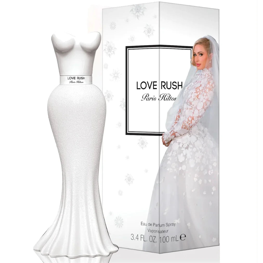 <p data-mce-fragment="1">Introduced in 2022. Turn heads with Love Rush by Paris Hilton, a floral fragrance with an elegant fusion of top notes of Bergamot, Apricot, and Mandarin Orange, as well as middle notes of Gardenia, Tunisian Orange Blossom, and Dahlia, and finishing with base notes of Musk, Vanilla Orchid, and Sandalwood. An exceptionally romantic scent, perfect for special occasions or just showing off your own unique style.</p>