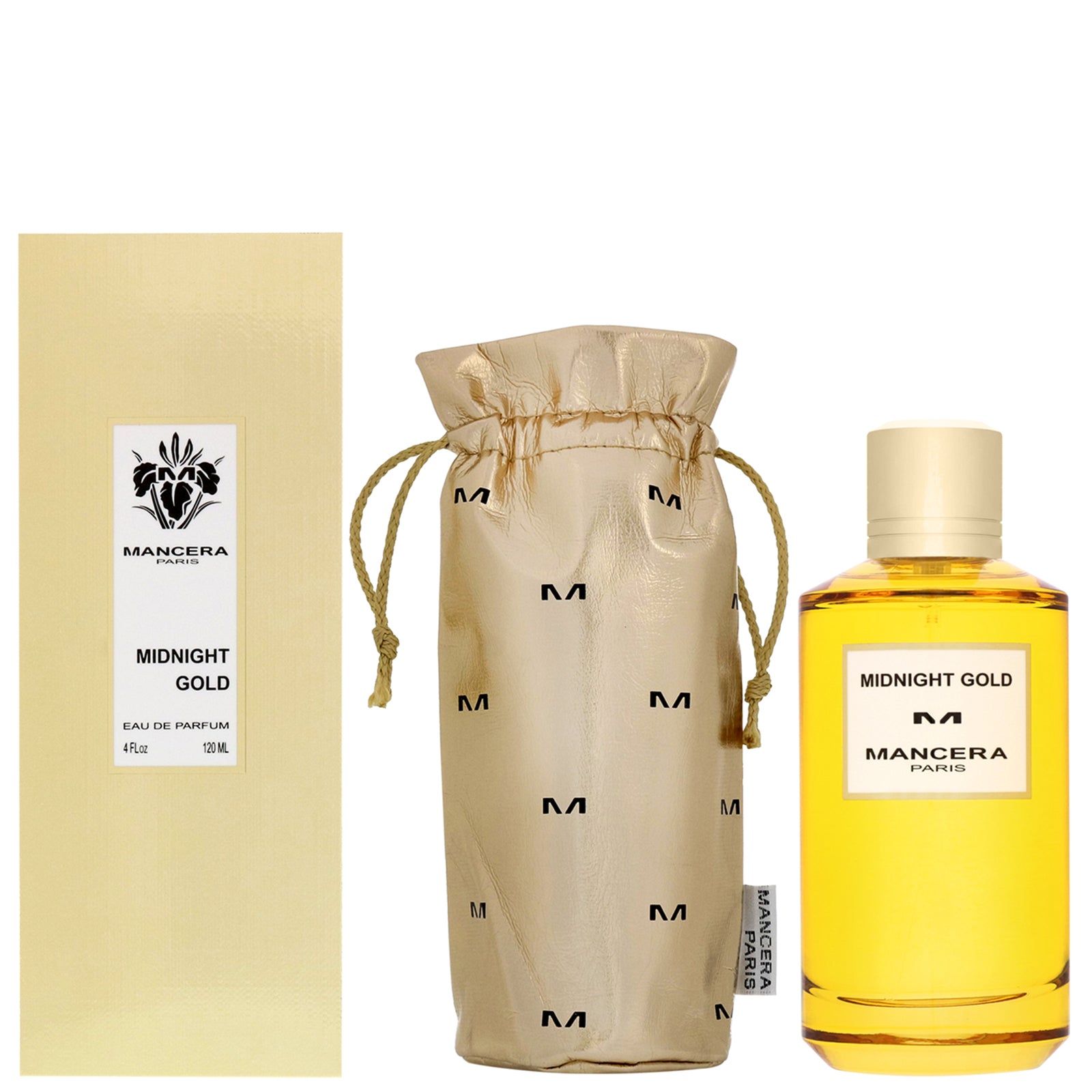 <span data-mce-fragment="1">From the Mancera collection. A luminous and fascinating perfume that opens on aromatic and solar notes, and settles gently on woody notes that enchant the soul. Midnight gold, a secret rendezvous not to be missed. 4 oz. Made in France.</span><br data-mce-fragment="1"><br data-mce-fragment="1"><b data-mce-fragment="1">TOP NOTES</b>
<ul data-mce-fragment="1">
<li data-mce-fragment="1">Mandarin orange</li>
<li data-mce-fragment="1">Lime</li>
<li data-mce-fragment="1">Neroli</li>
<li data-mce-fragment="1">Black pepper</li>
<li data-mce-fragment="1">Cardamom</li>
<li data-mce-fragment="1">Rosemary</li>
</ul>
<br data-mce-fragment="1"><b data-mce-fragment="1">HEART NOTES</b>
<ul data-mce-fragment="1">
<li data-mce-fragment="1">Turkish rose</li>
<li data-mce-fragment="1">Cedar</li>
<li data-mce-fragment="1">Patchouli leaf</li>
</ul>
<br data-mce-fragment="1"><b data-mce-fragment="1">BASE NOTES</b>
<ul data-mce-fragment="1">
<li data-mce-fragment="1">White musk</li>
<li data-mce-fragment="1">Amber</li>
<li data-mce-fragment="1">Agarwood</li>
<li data-mce-fragment="1">Oakmoss</li>
</ul>