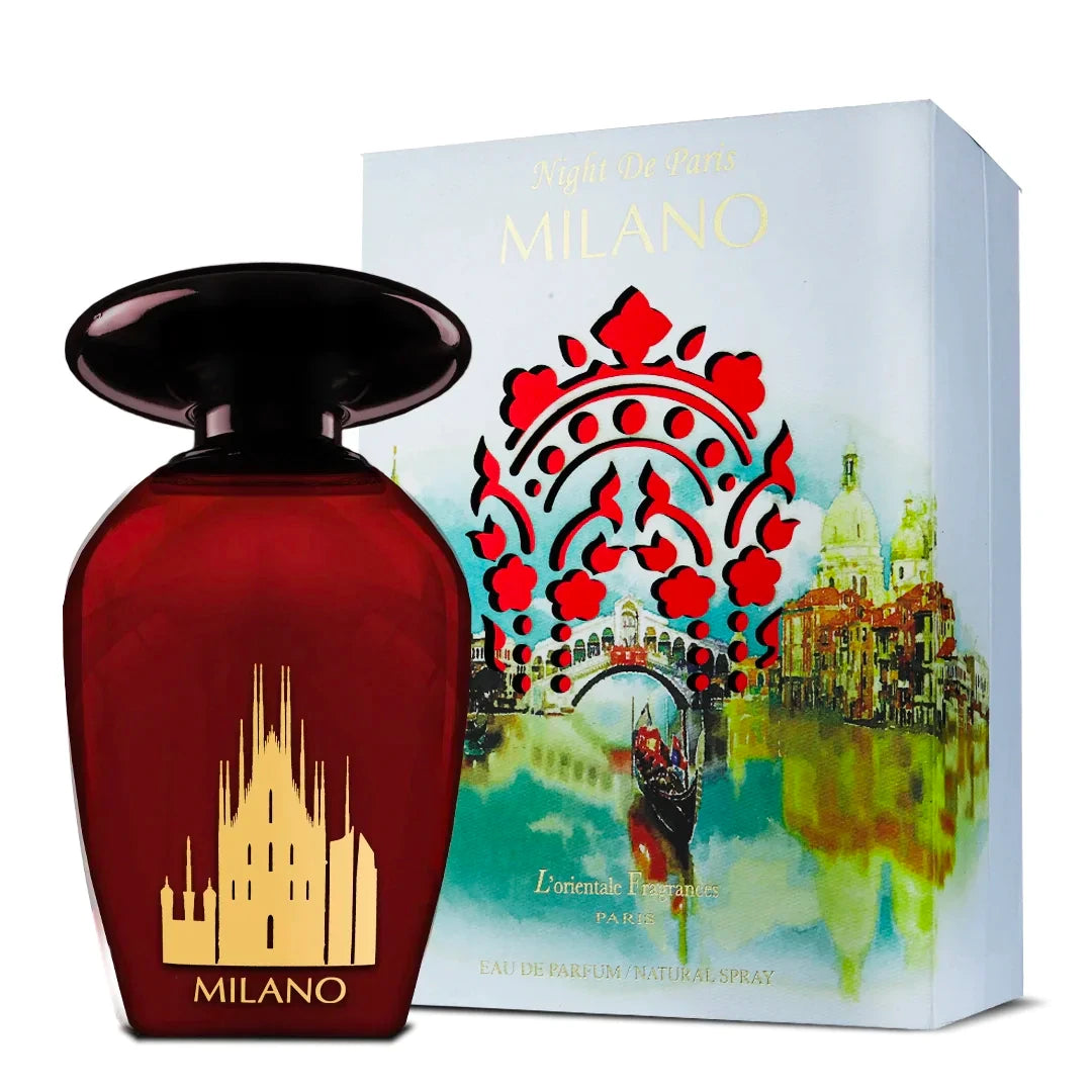 <p data-mce-fragment="1">Welcome to the French Riviera — the home of Night De Paris Milano! This harmonious unisex scent blends sweet, fruity top notes of lime and apple sherbet with luscious, floral middle notes of gardenia, tuberose and orchid, and ends with a velvety base of sandalwood, amber, coconut and woody notes. Perfect for any occasion, you'll want to take a little bit of Paris with you wherever you go!</p>