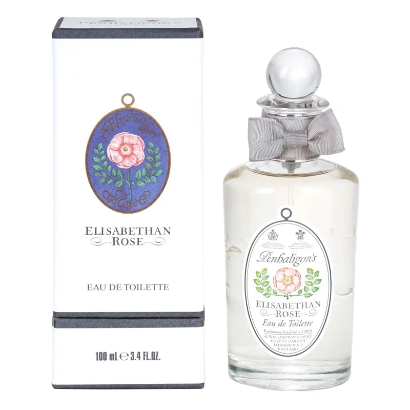 <span data-mce-fragment="1">Behold the famous Tudor rose – the flower of England. Inspired by the coming together of houses York and Lancaster, this airy eau de parfum is a harmonious union of rose, hazelnut leaf and vetiver.</span>