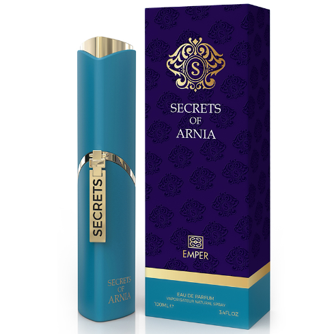 <div class="detail_product_box mb-4" data-mce-fragment="1">
<p data-mce-fragment="1">Secrets of Arnia is refined, elegant, and sensual. This Eau de Parfum begins with an inviting burst of lovely citrusy notes, the aroma then reveals its hidden secret by maturing into an alchemy of incredible sweet and fruity scent, which radiates unmatched charm and sophistication.</p>
</div>
<div class="detail_product_box mt-4" data-mce-fragment="1">
<h3 data-mce-fragment="1">NOTES</h3>
<h4 data-mce-fragment="1">HEAD NOTES</h4>
<p data-mce-fragment="1">Sicilian Orange, Calabrian bergamot, Sicilian Lemon</p>
</div>
<div class="detail_product_box" data-mce-fragment="1">
<h4 data-mce-fragment="1">HEART NOTES</h4>
<p data-mce-fragment="1">Fruits</p>
</div>
<div class="detail_product_box" data-mce-fragment="1">
<h4 data-mce-fragment="1">BASE NOTE</h4>
<p data-mce-fragment="1">White Musk, Madagascar Vanilla, Amber</p>
</div>