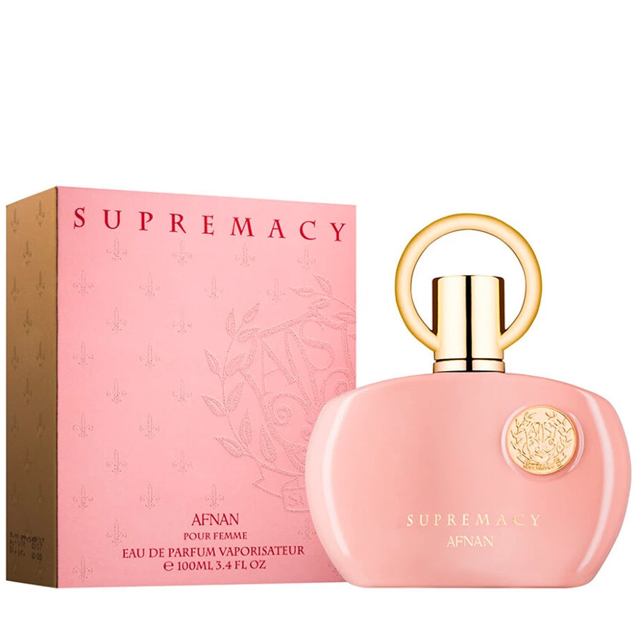 <p data-mce-fragment="1">Supremacy Pink is a luxurious, harmonious EDP for women. Its alluring blend of Violet and Pink Peppercorn notes intensified by Rose, Peony, and Muguet is perfectly balanced with warm, base notes of Musk and Dry Amber. Enjoy this scent - crafted with mastery and grace - day or night.</p>