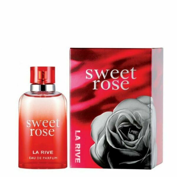 <span data-mce-fragment="1">La Rive Sweet Rose Perfume by La Rive, Indulge in the beauty and succulence of La Rive Sweet Rose, a decadent women's perfume. This delightful fragrance blends spicy, fruity and floral accords for a dazzlingly sweet and sultry aroma that's flirtatious and entirely seductive. </span><span class="pop-content" data-mce-fragment="1"><span data-mce-fragment="1">Top notes of bold pink pepper, tangy grapefruit and juicy pear open the composition with a bright and energetic tone, while heart notes of delicate rose, geranium and perky peony lend a chic and bountiful bouquet to the</span><span data-mce-fragment="1"> </span><span data-mce-fragment="1">mix. Rounding out the elixir are base notes of creamy tonka bean, nutmeg and sugary vanilla for a smooth, soft base layer that's bound to attract anyone nearby. Overall, this elegant fragrance makes for an essential accessory for any modern woman who wants to enhance her wardrobe.<br data-mce-fragment="1"></span></span>