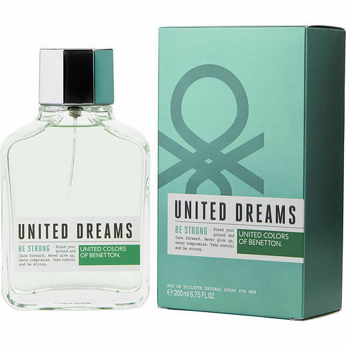 <span data-mce-fragment="1">Benetton launched United Dreams collection of scents with positive messages in July 2014. The collection consisted of three women's fragrance, quickly followed by the fourth. In July 2015, United Dreams Men fragrances are also introduced: Go Far, Be Strong and Aim High.</span><br data-mce-fragment="1"><br data-mce-fragment="1"><span data-mce-fragment="1">United Dreams Men Be Strong is a woody fragrance for men who look forward and never give up. The top notes are citrus accords of grapefruit, lime and mandarin. The heart consists of jasmine, ginger, pink pepper and nutmeg. Cedar, labdanum and incense end the composition.</span>