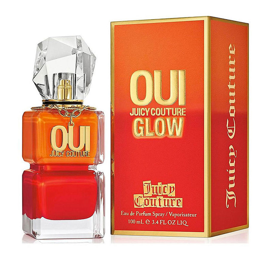 Energetic and spirited, Juicy Couture Oui Glow begins with the juicy Brazilian orange and delicious raspberry that adds a twist of freshness. The heart comes through with luminous jasmine sambac and zesty pink pepper. The finish of warm vanilla bean and musk creates an ultimate addictive signature