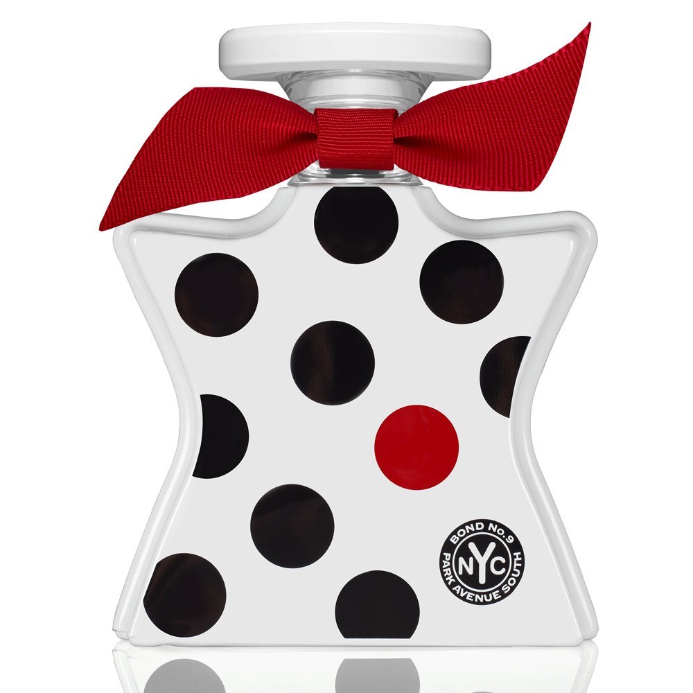 Introduced in March 2015. The fragrance by the house of Bond No 9 which will announce Spring 2015 is fresh and flirtatious BOND NO 9 PARK AVENUE SOUTH available in the characteristic flacon decorated with dots and a red bow ribbon. The spring edition is inspired by and dedicated to the new street that hosts all important events, Park Avenue South, which follows the tradition of attracting attention to all crucial places in New York.<br><br>BOND NO 9 PARK AVENUE SOUTH provides a dynamic, fresh and floral composition which opens with flavors of green apple, with floral shades of jasmine in the heart sweetened with velvety peach. The base is dry, earthy and warm, created of a blend of amber and musk, ensuring depth and sensual support to the floral theme of the fragrance.