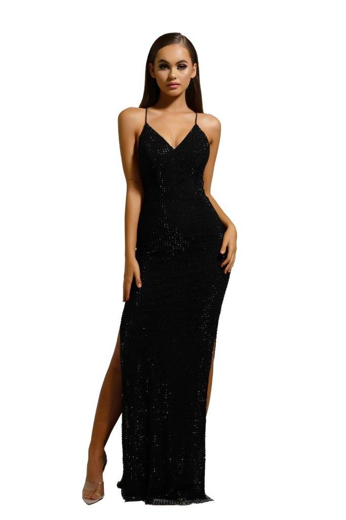 <p> </p> <p><span>This sexy dress sweetheart neckline, this stellar slim silhouette open back and slit on the side. This dress is perfect for any occasion. </span></p> <p> </p> <p><span>Length : Full Length </span></p> <p><span>Sleeve Styles : Sleeveless </span></p> <p><span>Colors : Black, Red, Silver Nude, AB Silver </span></p> <p><span>Sizes : 0, 2, 4, 6, 8, 10, 12, 14, 16, 18 </span></p> <p><span>Occasion : Formal, Prom, Homecoming, Evening Party, Red Carpet, Pageant, Special Occasion</span></p>