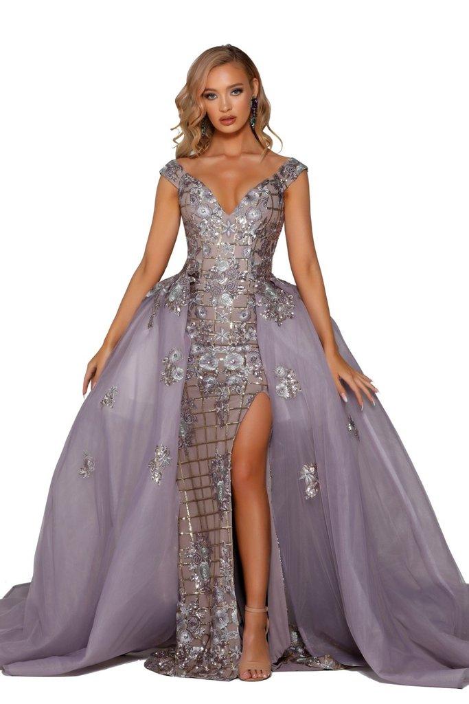 <p><span style="font-weight: 400;">We have the perfect prom dress for you!  Feel sexy and confident in this beautifully designed prom dress features <span data-mce-fragment="1">an off shoulder neckline with V-back design and a sexy high slit.  </span></span><span style="font-weight: 400;">This dress is perfect for any special occasion so you can feel confident, glamorous, and comfortable in this elegant design.</span></p> <p> </p> <p>Fabric : Lattice Sequin Mesh, Tulle</p> <p>Zipper Back</p> <p>Length : Full Length</p> <p>Sleeve Style : Off Shoulder</p> <p>Color : Lilac</p> <p>Sizes : 0, 2, 4, 6, 8, 10, 12, 14, 16, 18</p> <p>Fully Lined</p> <p>Soft Cup Inserts</p> <p>Occasion : Prom, Formal, Evening Party, Homecoming, Wedding Guest, Red Carpet, Pageant</p>