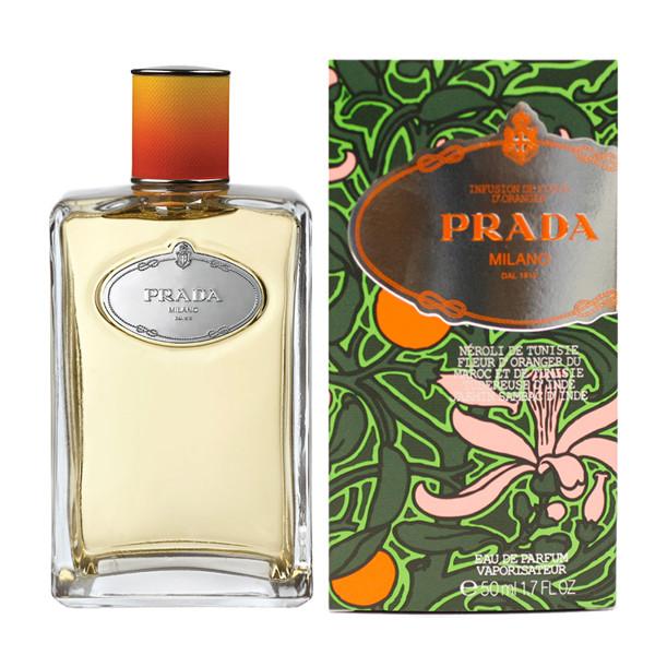 The allure of the Orange Blossom is captured in this debut fragrance from Prada's Ephemeral Infusion Collection, a family of limited-edition fragrances. This unique scent perfectly balances Orange Blossom Absolute, Neroli, Mandarin Oil, Jasmine and Tuberose.<br><br>The bottle and box are adorned with the historic Prada crest originally designed in 1913 by Miuccia Prada's grandfather.