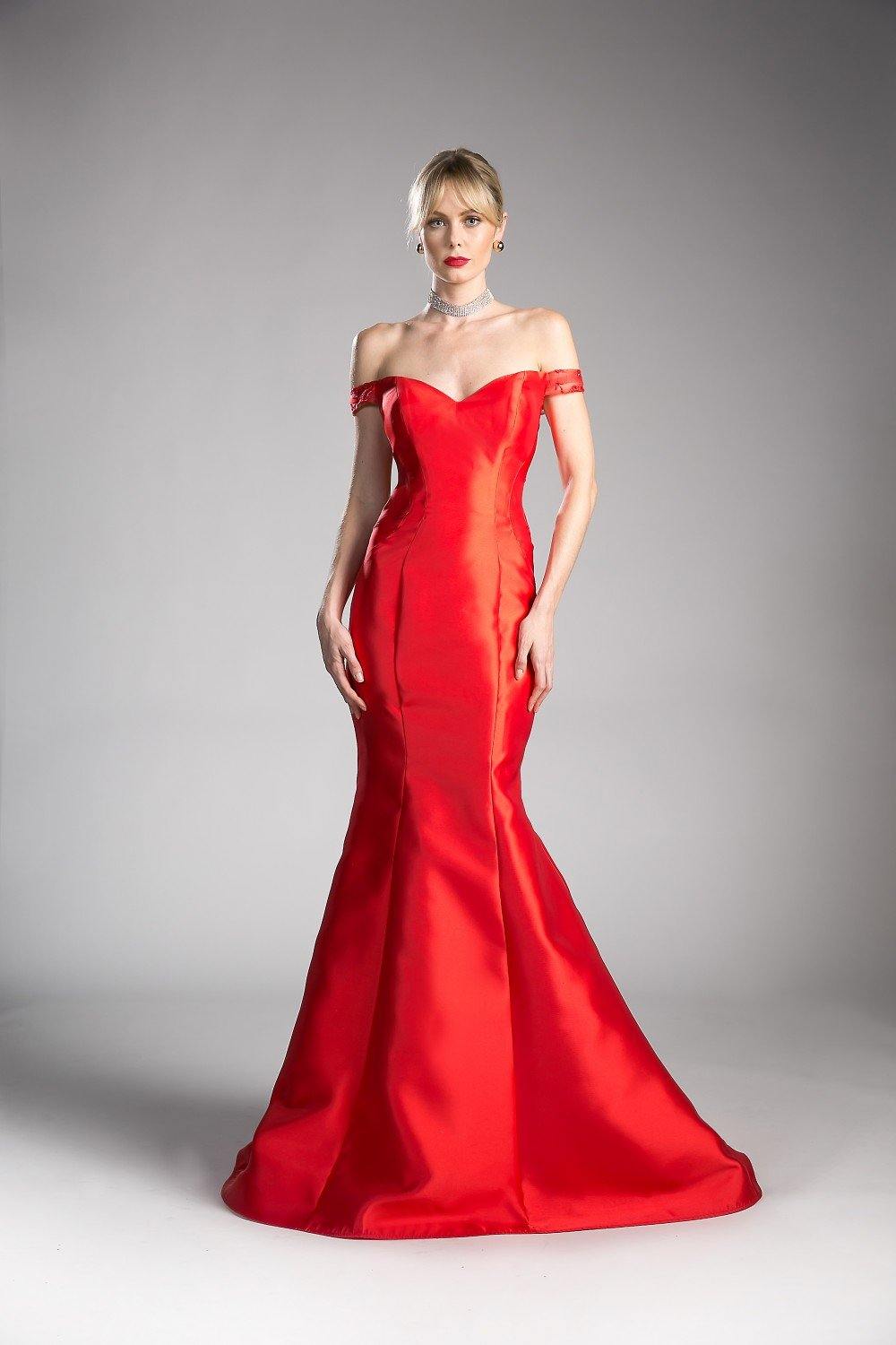 <p> </p> <p><span>This gorgeous long dress features an off shoulder sweetheart neckline.</span><span> Fitted </span><span>dress perfect for any special occasion.</span></p> <p><br>Length : Full Length</p> <p>Sleeve Style : Off Shoulder</p> <p>Color : Red</p> <p>Sizes : 4, 6, 8, 10</p> <p>Fully Lined</p> <p>Occasion : Formal, Prom, Homecoming, Special Occasion</p> <p><span></span></p>