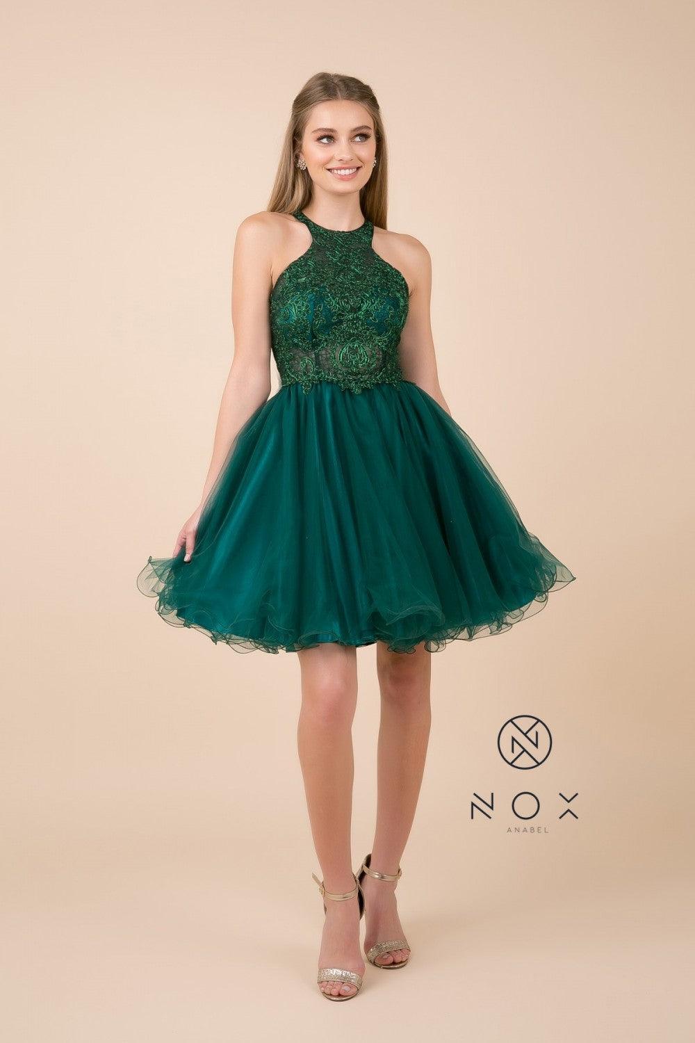 <p data-mce-fragment="1"><strong>Prom Short Homecoming Dress Sale</strong> with halter neck gives sophistication to the image. Semi-transparent top of the dress exquisitely adds coquetry to the image.<br data-mce-fragment="1">The zipper on the back, dense lining provides a comfortable and secure fit. Length above the knee, make this dress perfect for any occasion. </p>
<p data-mce-fragment="1"><span data-mce-fragment="1">All Sale Items are Final Sale</span></p>
<p>Sleeve Style : Halter</p>
<p>Closure : Back Zipper</p>
<p>Length : Above Knee/Mini</p>
<p>Colors : Light Mauve, Green</p>
<p>Sizes : M, 2XL</p>
<p>Fully Lined</p>
<p>Occasion : Formal, Prom, Homecoming, Special Occasion</p>