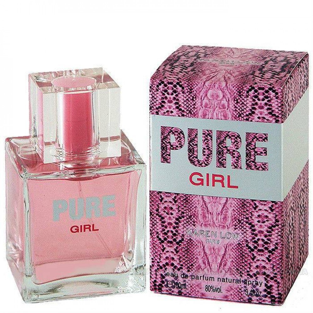 Pure Girl Perfume is a lovely scent for your collection. You can wear it out to casual occasions, from a day with your friends to a night with your sweetheart. This Karen Low perfume features fruity notes that combine to create something beautiful and enticing. It makes an excellent gift idea for the special lady in your life. Keep the bottle at home or in your purse, so you can have it on hand when you want to make a positive impression. As an eau de parfum, it's longer lasting than eau de toilette, so you can enjoy its scent throughout the evening.