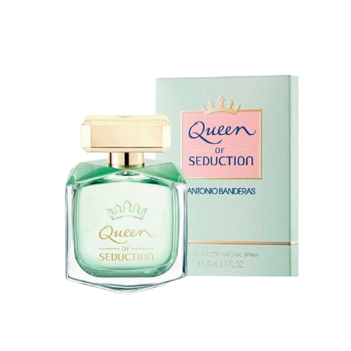 Queen of Seduction by Antonio Banderas is a Floral Aquatic fragrance for women. This is a new fragrance. Queen of Seduction was launched in 2016. Top notes are watery notes raspberry and grapefruit; middle notes are jasmine peony pink pepper and iris; base notes are amber cedar and suede.