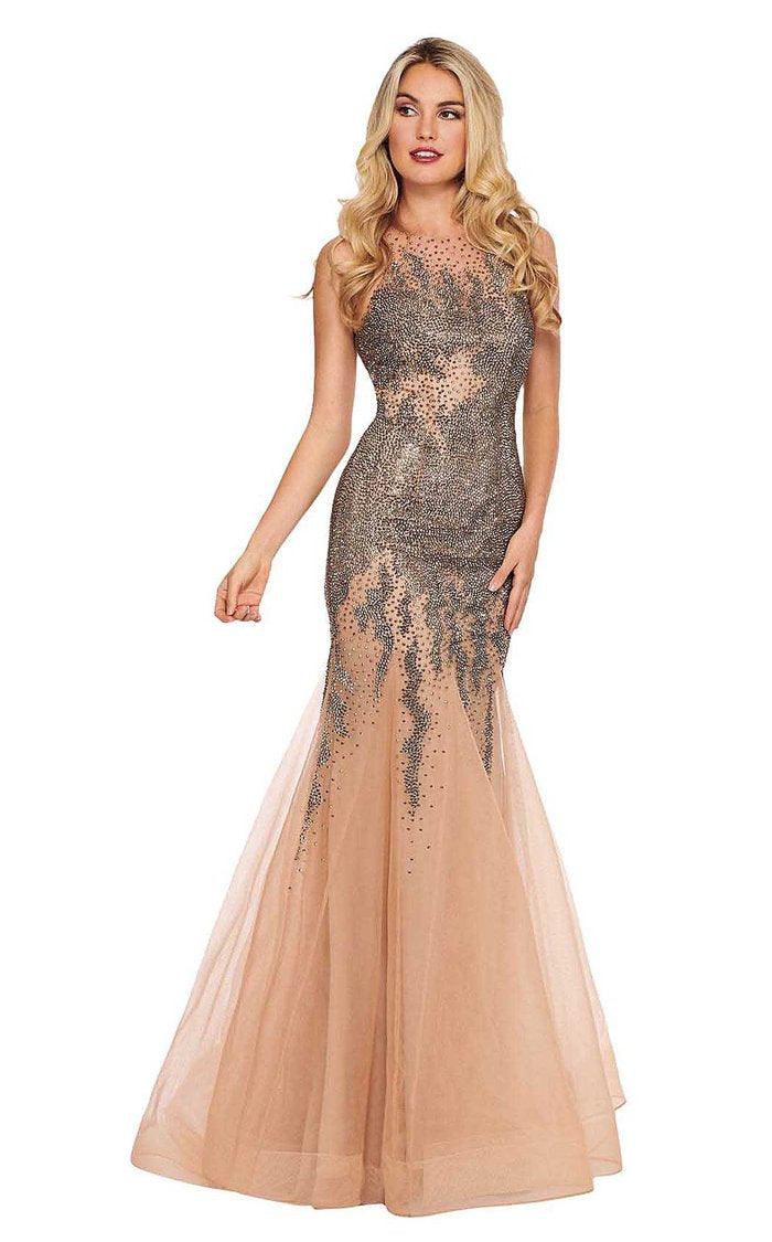 Full length embellished formal gown features a halter neckline with pearl trim and a fitted bodice. This long trumpet dress is made of tulle and jersey fabric with a horsehair hemline and ends with a train <br data-mce-fragment="1"><br data-mce-fragment="1"><br data-mce-fragment="1"><br data-mce-fragment="1"><br data-mce-fragment="1">Fabric : Jersey, Tulle<br data-mce-fragment="1"><br data-mce-fragment="1">Zipper Back<br data-mce-fragment="1"><br data-mce-fragment="1">Length : Full Length<br data-mce-fragment="1"><br data-mce-fragment="1">Sleeve Style : Halter<br data-mce-fragment="1"><br data-mce-fragment="1">Colors : Gunmetal, Periwinkle<br data-mce-fragment="1"><br data-mce-fragment="1">Sizes : 2, 8<br data-mce-fragment="1"><br data-mce-fragment="1">Fully Lined<br data-mce-fragment="1"><br data-mce-fragment="1">Occasion : Prom, Formal, Homecoming, Wedding Guest, Red Carpet, Pageant