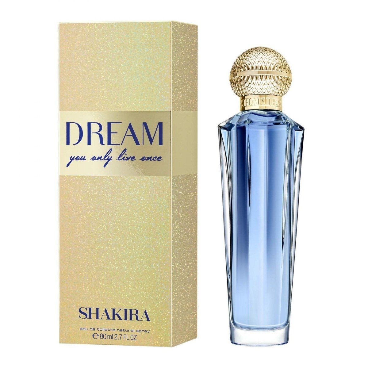The new Dream Shakira is movement, rhythm, freedom and sensuality that will awaken your senses with its fruity floral scent. The top notes are red pepper and red orange; The heart notes are pink and caramel; and base notes are vanilla and musk