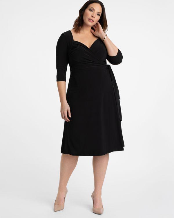 <p> </p> <p>This elegant dress features a 3/4 sleeve sweetheart neckline. This <span data-mce-fragment="1">knit wrap dress with classic pumps or strappy sandals and finish with a clutch for a sophisticated chic yet effortless look.</span></p> <p> </p> <p>Length : Tea Length</p> <p>Sleeve Style : 3/4 Sleeve</p> <p>Color : Navy, Black Noir</p> <p>Sizes : 0X, 1X, 2X, 3X, 4X, 5X</p> <p>Fully Lined</p> <p>Occasion : Formal</p>