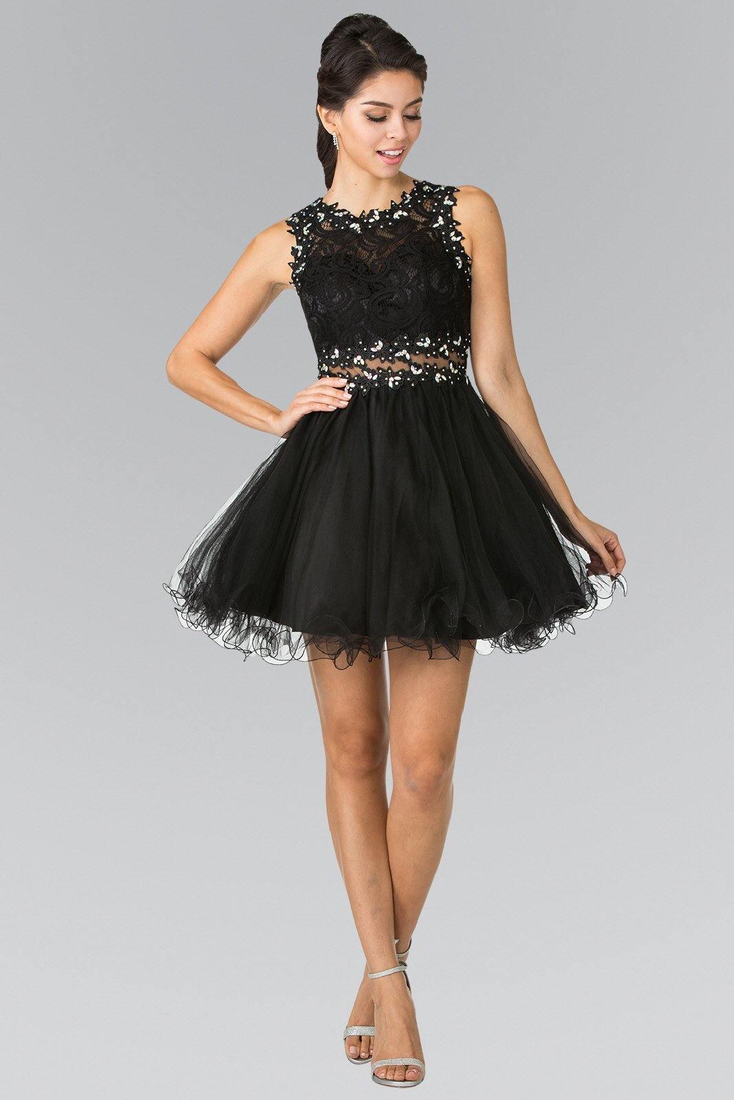 <p>Get ready to turn heads and steal attention in this stunning <strong>Short Prom Dress Cocktail Sale</strong>! This exquisite black dress is a must-have item in your closet.</p>
<p>Featuring a sleeveless neckline, this dress radiates elegance and sophistication. The illusion bodice is embellished with lace and sequins.</p>
<p>A-line silhouette suits every type of figure, and the lace bodice adds a touch of romance and femininity.</p>
<p>Its timeless design and versatile style make it a closet staple that will never go out of style. </p>
<p>All Sale Items are Final Sale</p>
<p><span>Fabric : Lace, Tulle</span></p>
<p><span>Length : Above Knee/Mini</span></p>
<p><span>Sleeve Style : Sleeveless</span></p>
<p><span>Color : Burgundy, Champagne, Blush</span></p>
<p><span>Size : S, 2XL</span></p>
<p><span>Fully Lined</span></p>
<p><span>Soft Cup Inserts</span></p>
<p><span>Occasion : Formal, Prom, Homecoming, Special Occasion</span></p>