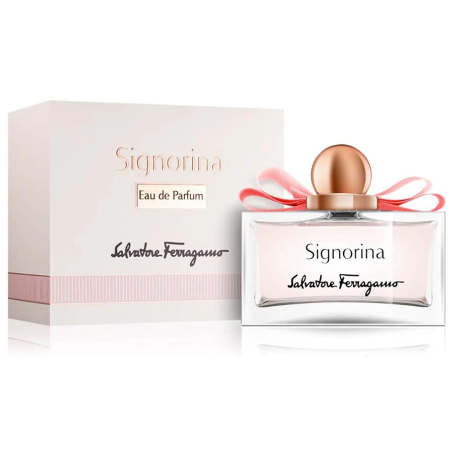 <meta charset="utf-8"><span data-mce-fragment="1">Signorina perfume by salvatore ferragamo, signorina belongs to the elusive range of perfumes from salvatore ferragamo and was launched in 2011. A</span><span class="yZlgBd" data-mce-fragment="1"><span data-mce-fragment="1"> </span>fresh and elegant perfume, signorina has tantalising layers of notes, currant with pink pepper, jasmine with peony and rose followed by panaccotta, musk and patchouli.</span>