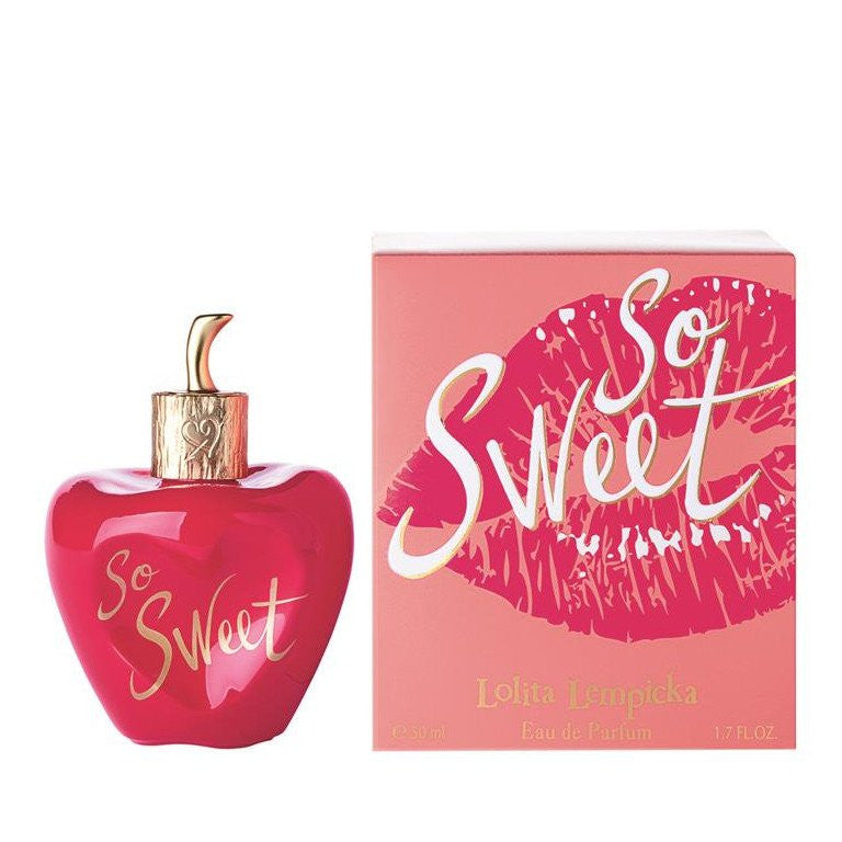 Lolita Lempicka launches So Sweet early July 2016, the first flanker of the fragrance Sweet from 2014. The original edition is designed for sensual, seductive and glamorous ladies, while the new perfume So Sweet is allegedly made for audacious, fearless and charming women as it represents an invitation for an "overdose of fun.‰۝<br>The composition created by perfumers Anne Flipo and Caroline Dumur of IFF is based on the scent of cherry, this time more zesty than sweet. The perfume opens with juicy cherry, mandarin and raspberry leaf. The heart of iris, rose and angelica settles at an intense base of whipped musk, amber wood and creamy cashmere.