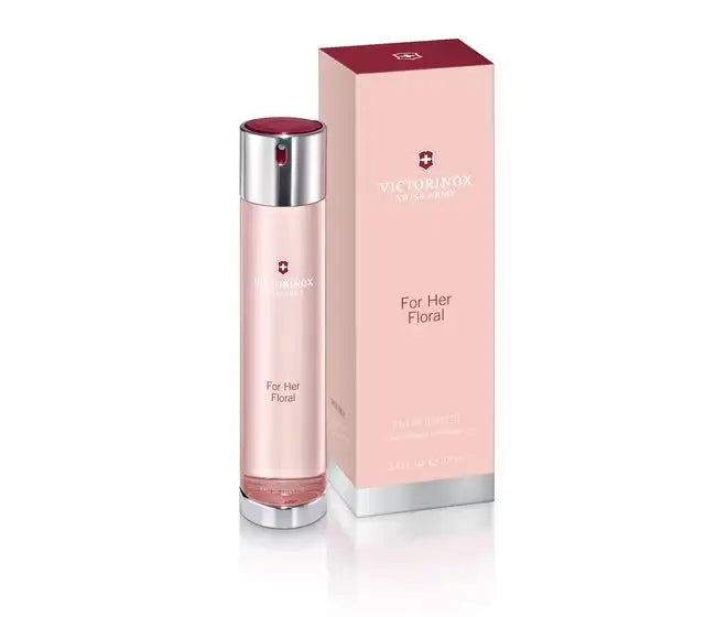 <p>Victorinox Swiss Army For Her Eau Florale is a crisp and joyful fragrance with its fresh top notes, floral accords and woody base notes. Uplifting and contemporary, both the scent as well as its functional yet feminine flacon are the ideal companion for the woman of today and her everyday adventures.</p>