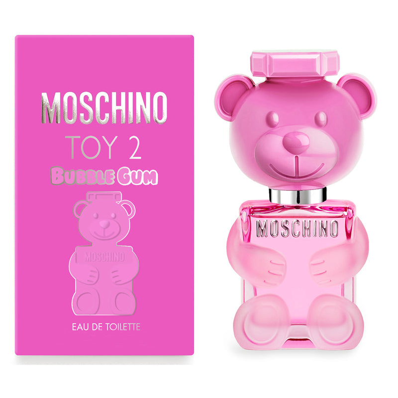 <meta charset="utf-8">
<p class="c-m-v-1" data-auto="product-description" data-mce-fragment="1" itemprop="description">A new fragrance by Moschino encased in the iconic teddy bear shape in pink. The floral, fruity, oriental Bubble Gum fragrance envelops the body and stimulates the mind.</p>
<ul class="" data-auto="product-description-bullets" data-mce-fragment="1">
<li data-mce-fragment="1">Top Notes: Candied Citrus, Italian Lemon, Italian Orange</li>
<li data-mce-fragment="1">Middle Notes: Bubble Gum Accord, Cinnamon, Blueberries, Ginger, Bulgarian Rose, Juicy Peach, Peach Blossom</li>
<li data-mce-fragment="1">Bottom Notes: Cedar Wood, Ambrofix, Silky Musk Cocktail</li>
</ul>