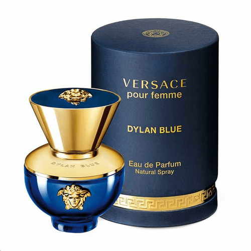 "Dylan Blue pour Femme is a tribute to femininity. It is a strong, sensuous, refined fragrance created for a woman who knows the power of her sensuality and mind." —Donatella Versace Uniqueness. Strength. Sensuality and Elegance. An alchemy of irresistible notes that dance, arouse, come together and embrace. A refreshing blackcurrant sorbet and granny smith apple combined with a contemporary floral bouquet and woody base notes playfully mix together to create a unique and captivating, sensuous, vibrant movement. • Top notes: blackcurrant, granny smith, clover accord, forget-me-not • Middle notes: eglantine rose, rosyfolia, icy infusion of peach, jasmine • Base notes: styrax, white smooth woods, musk, patchouli coeur